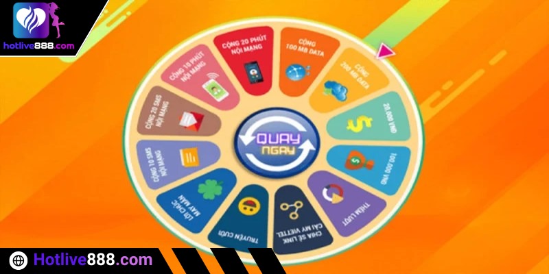 Quay số đổi thưởng cho phép đổi phần thưởng thành hiện vật hoặc tiền mặt